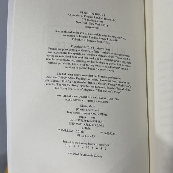 Blue Horses: Poems - Paperback By Oliver, Mary - GOOD - Picture 5 of 6